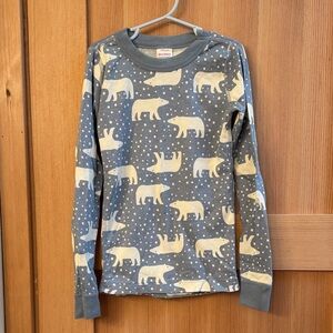 Kids Polar Bear Print Long Sleeve Shirt & pants